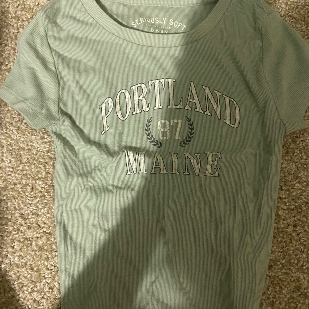 Aeropostale Green Short Sleeve Tee Portland Maine